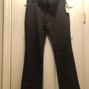 ♥️ Sale! INC Chocolate Brown pants with flare. New with tags. Size 4